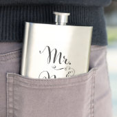 Mr. & Mrs Fancy Script Flask Flacon (Voorbeeld)