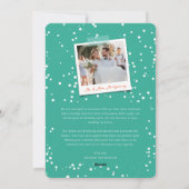 Mr & Mrs First Christmas Mistletoes Photo Wedding Feestdagenkaart (Achterkant)