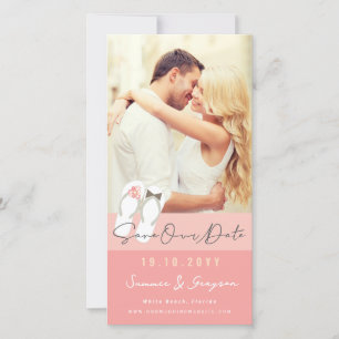 Mr & Mrs Flip Flops Madeliefjes Strand Huwelijksfo Save The Date