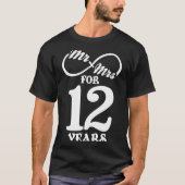 Mr Mrs For 12 Years 1st Wedding Anniversary  T-shirt (Voorkant)