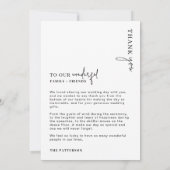 Mr. & Mrs. Fotoscriptweduwschap Hartelijk dank Bedankkaart (Achterkant)