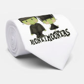 Mr. & Mrs. Franken Honeymooners Halloween Stropdas (Opgerold)