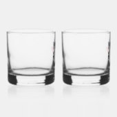 Mr & Mrs Gepersonaliseerde Stemless Rocks Glas Set (Rechts)