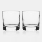 Mr & Mrs Gepersonaliseerde Stemless Rocks Glas Set (Rechts)