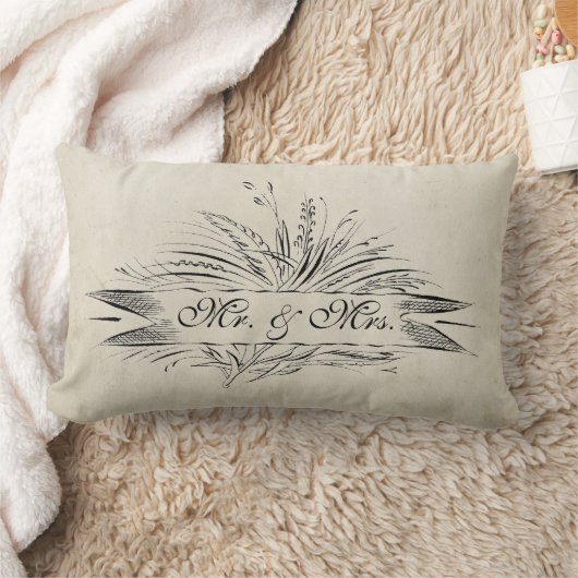 Mr & Mrs. Gevestigd, Antiek geïnspireerd Kussen (Deken)