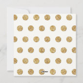 Mr & Mrs Gold Shimmering Glitter Kerstfoto Feestdagenkaart (Achterkant)