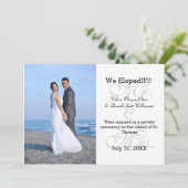 Mr. & Mrs Gray We Eloped - Fotoaankondiging Aankondiging (Staand voorkant)