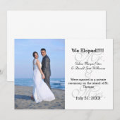 Mr. & Mrs Gray We Eloped - Fotoaankondiging Aankondiging (Voorkant / Achterkant)