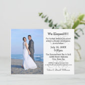 Mr. & Mrs Gray We Eloped - Fotoaankondiging Kaart (Staand voorkant)