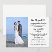 Mr. & Mrs Gray We Eloped - Fotoaankondiging Kaart (Voorkant / Achterkant)