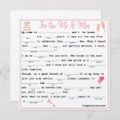 Mr & Mrs Guest libs Kaart (Voorkant / Achterkant)