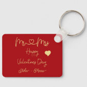 Mr & Mrs Happy Valentine's Day Keychain (Voorkant)