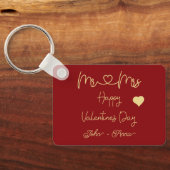 Mr & Mrs Happy Valentine's Day Keychain (Achterkant)
