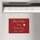 Mr & Mrs Happy Valentine's Day Magnet (Insitu (Vaatwasser))