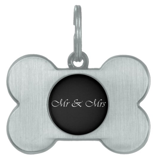 Mr & Mrs. Huisdieren Naamplaatje (voorkant)