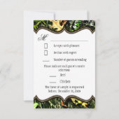 Mr & Mrs Hunting Camo Pink Wedding RSVP-kaarten RSVP Kaartje (Achterkant)