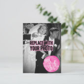 "Mr & Mrs." Huwelijksfoto Briefkaart (Staand voorkant)