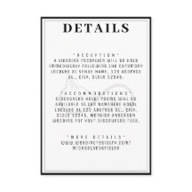 Mr & Mrs Infinity Symbool Wedding Details