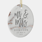 MR & MRS KERAMISCH ORNAMENT (Rechts)