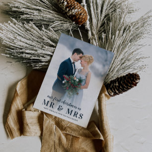 Mr & Mrs   Kerstvakantie bruiloft aankondiging