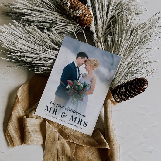 Mr & Mrs | Kerstvakantie bruiloft aankondiging