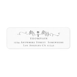 Mr Mrs Key Symbol Script Return Name Address Etiket