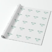 Mr & Mrs last name married year wedding engagement Cadeaupapier (Uitgerold)