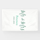 Mr & Mrs last name married year wedding engagement Spandoek (Horizontaal)