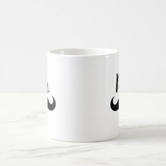 Mr & Mrs Lips & Mustache Paar Koffiemok (Center)