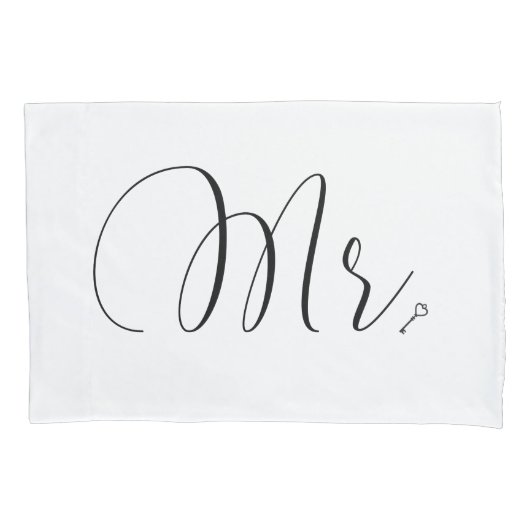 Mr. & Mrs. Lock & Key Kussensloop (Voorkant-Links)