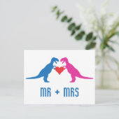 Mr+Mrs. - Love Dinosaurs Briefkaart (Staand voorkant)