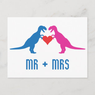 Mr+Mrs. - Love Dinosaurs Briefkaart