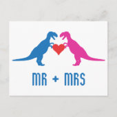Mr+Mrs. - Love Dinosaurs Briefkaart (Voorkant)