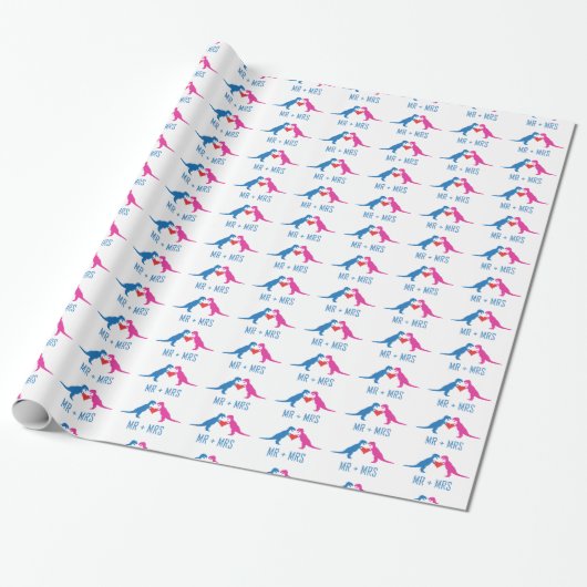 Mr+Mrs. - Love Dinosaurs Cadeaupapier (Uitgerold)