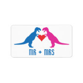 Mr+Mrs. - Love Dinosaurs Etiket (Voorkant)