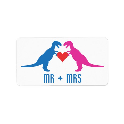 Mr+Mrs. - Love Dinosaurs Etiket (Voorkant)