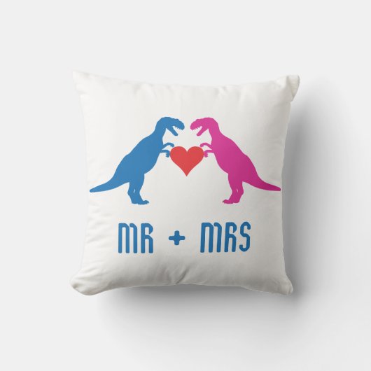 Mr+Mrs. - Love Dinosaurs Kussen (Voorkant)