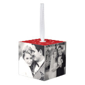 Mr. & Mrs. Married Little KerstWedding Foto Decoratie (Achter hoekig)