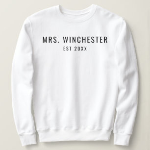 Mr. Mrs Matching Outfits Verloving Financiën Nieuw Trui