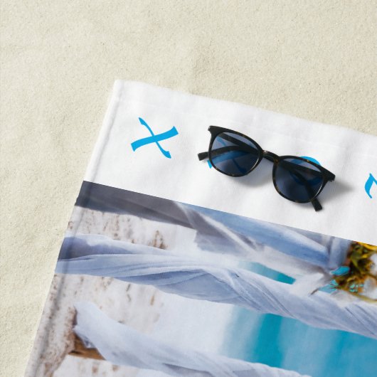 Mr & Mrs. met datums Strandlaken (In situ)