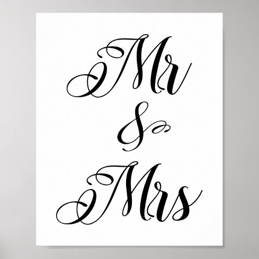 Mr & Mrs., Mister en Misses Poster (Voorkant)