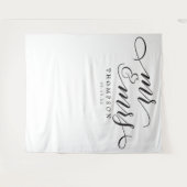 Mr & Mrs Modern Trouw Achtergrond Banner Wandkleed (Voorkant (horizontaal))