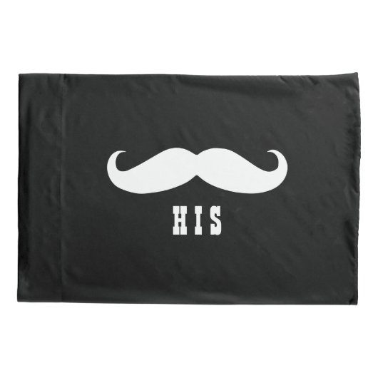 Mr & Mrs Mustache en Lips Wedding Couple Kussensloop (Achterkant-Links)