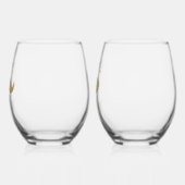 Mr & Mrs Mustache Lips Gepersonaliseerde bruiloft Wijnglas Zonder Voet (Links)