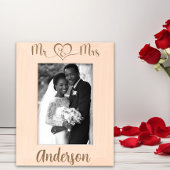 Mr Mrs Naam Wedding Pas getrouwd Gegraveerde Lijstjes