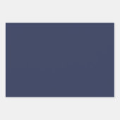 Mr & Mrs Navy Bruiloft inpakpapier (Voorkant 3)