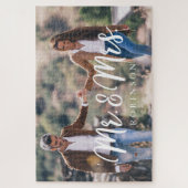 Mr & Mrs Newlywed Custom Full Photo Legpuzzel (Verticaal)