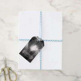 Mr & Mrs Newlywed winter bruiloft bedankt jullie l Cadeaulabel