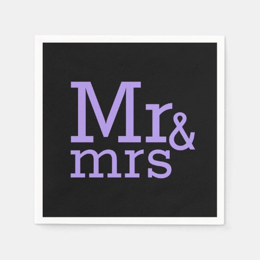 Mr & mrs Paper Napkins Servet (Voorkant)