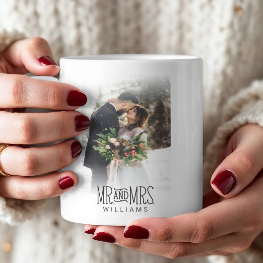 Mr & Mrs Pas getrouwd Foto Koffiemok